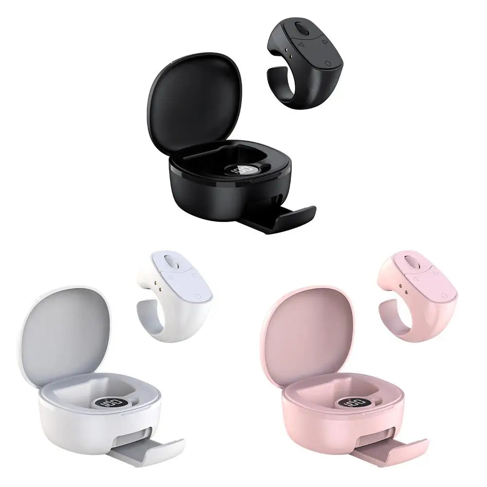 Bluetooth Page Turner Remote with Scroll Wheel - for eBooks, Videos; Wireless Shutter, Phone Stand Compatible (Volume Zoom)