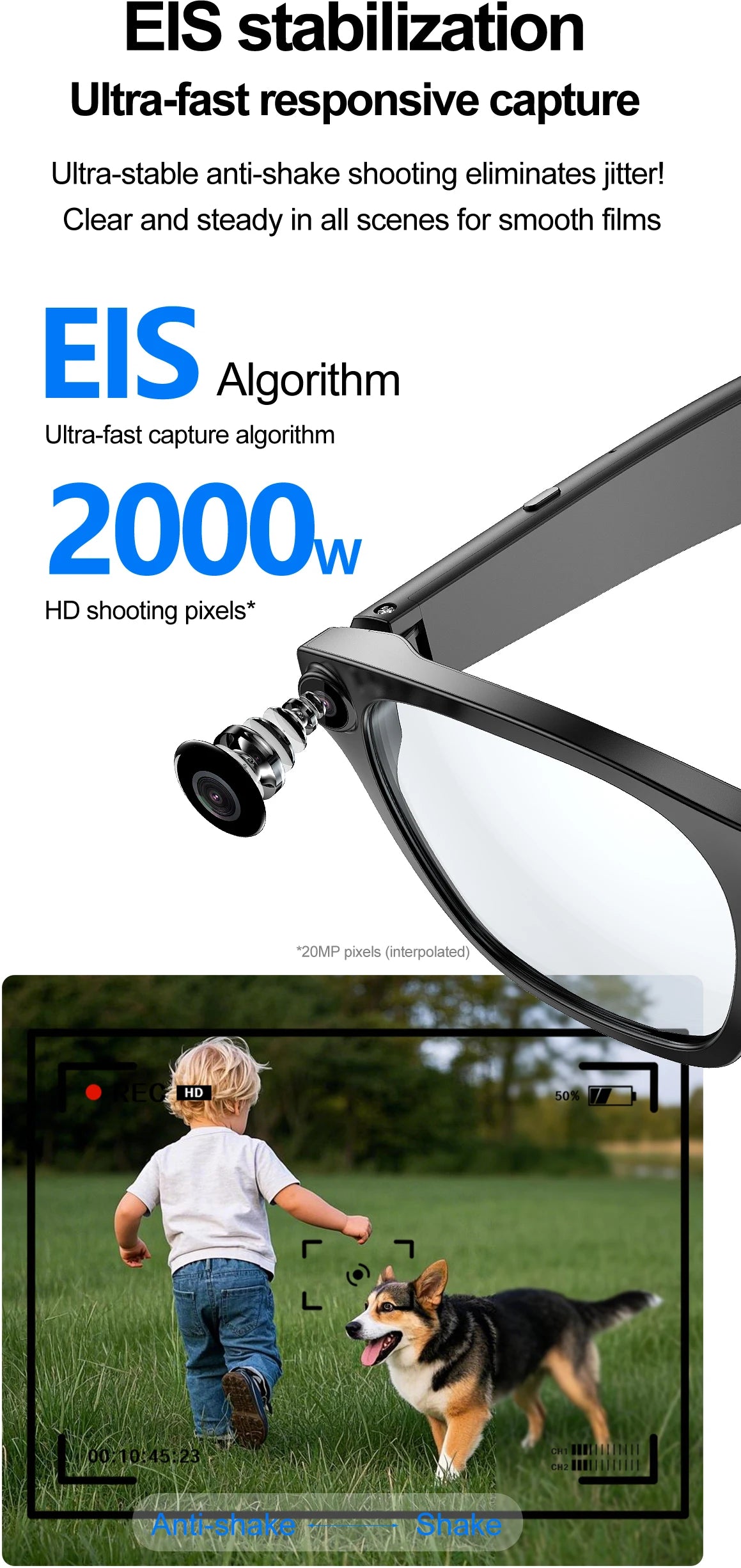 New OTA Upgrade Smart Glasses 1080P HD Camera Video Record AI Chat GPT Function Q&A Translation Wireless Call Women Men Eyeglass