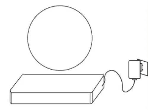 Magnetic Levitation LED Moon Lamp Auto-Rotating Globe Atmosphere Night Light for Bedroom Floating Home Office Decor Gift