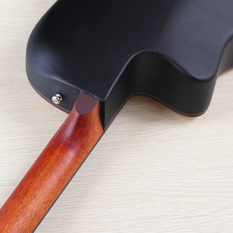 Electric Acoustic Guitar 6 Strings Round Back Ovation Model Brown 41 Inch Acoustic Guitar Cutaway Design Electric Folk Guitar