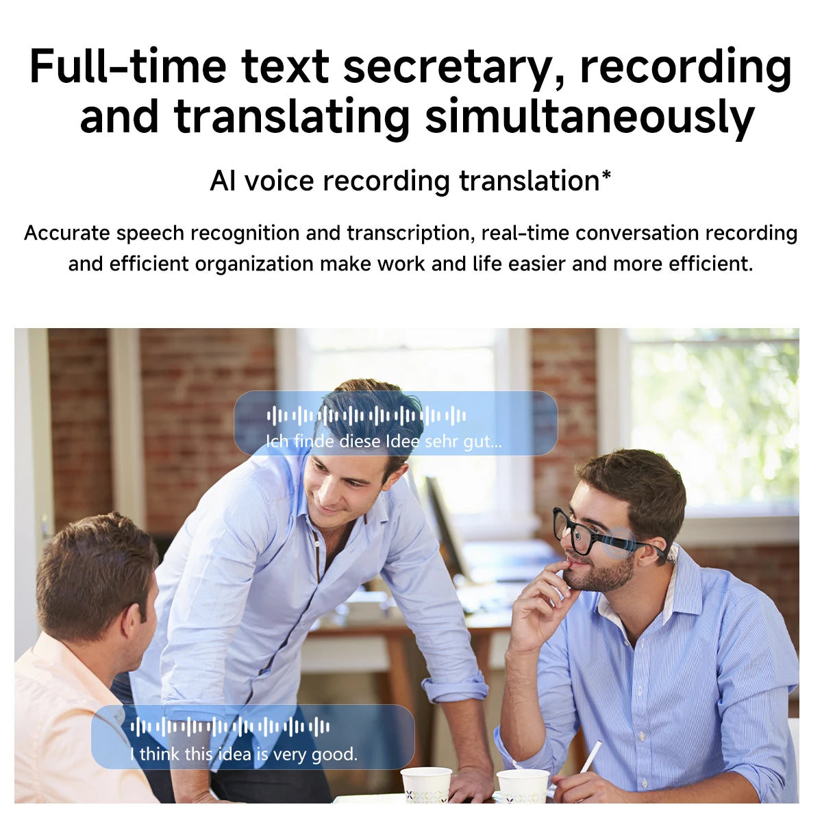 New OTA Upgrade Smart Glasses 1080P HD Camera Video Record AI Chat GPT Function Q&A Translation Wireless Call Women Men Eyeglass