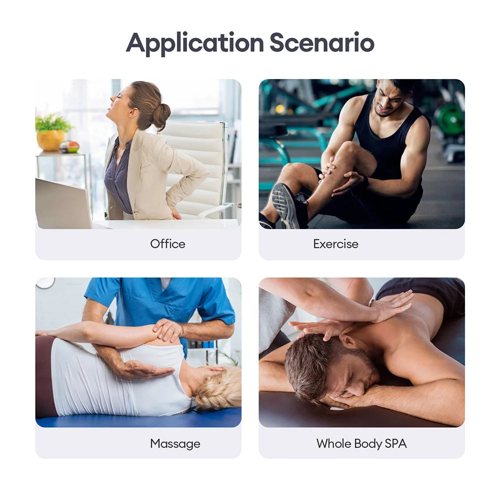 22-Head Fascia Gun High-Frequency Vibration Body Massage Gun Back and Waist Massager Neck Shoulder Massager Muscle masajeador