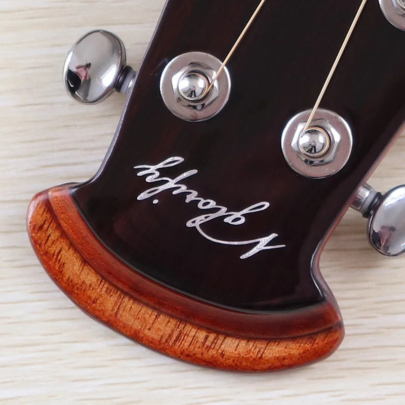 Electric Acoustic Guitar 6 Strings Round Back Ovation Model Brown 41 Inch Acoustic Guitar Cutaway Design Electric Folk Guitar