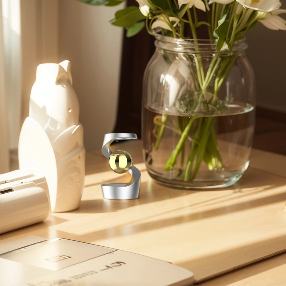 Gravity Defying Kinetic Desk Toy Levitating Desk Toy Fidget Spinners Kinetic Spinning Desk Toys for Office Desk Decor for Adults