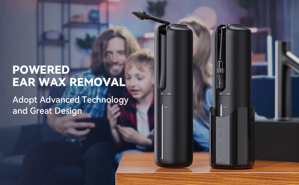 Ear Cleaner Ear Wax Removal Kit Rechargeable Water Washer Syringe with 4 Modes Ear Cleaning Irrigation Flushing For Adults Child