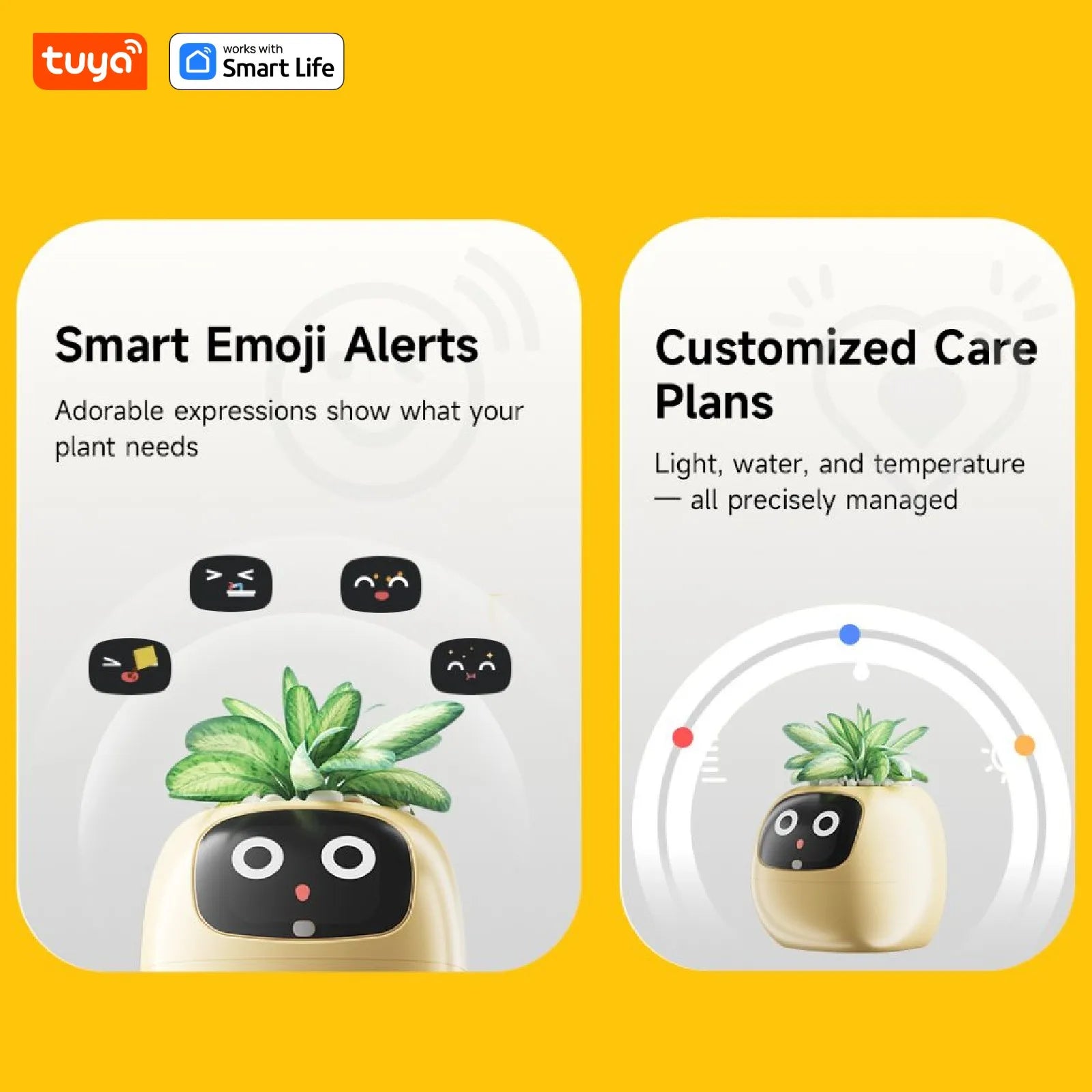 IVY Smart pet Planter Robot Guidance on Plant Care with Emojis, Adorable Plant Companion with Rich Gesture Interaction, AI