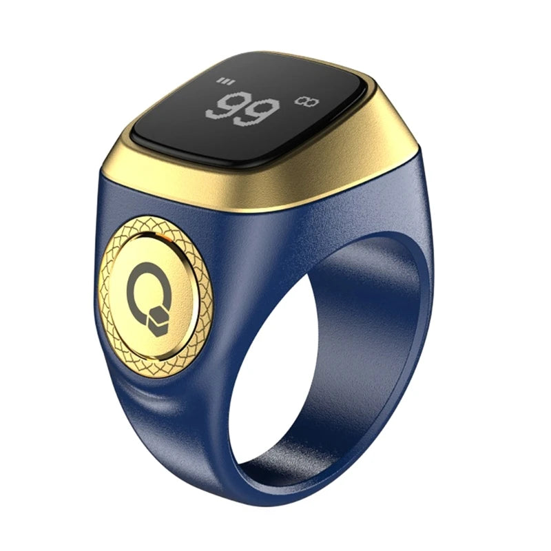 Electronic Digital Finger Counter OLED Display Tasbih Tally Counter & Prayer Time Reminder Prayer Tally Counter