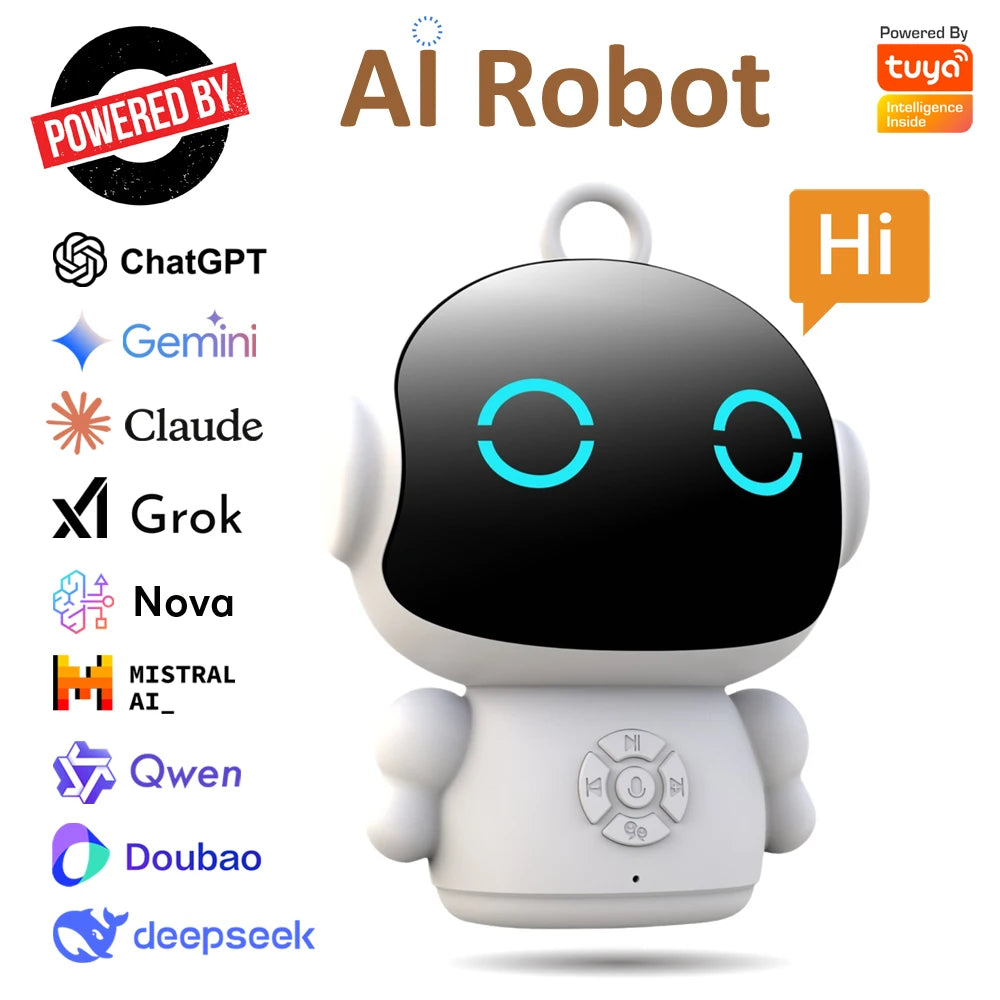 Tuya Smart AI Robot WiFi Early Education Toys for Children Speech Recognition & Voice Interactive Educational Learning Machine