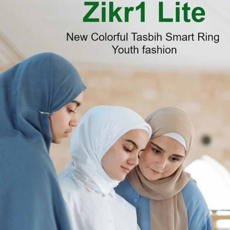 Electronic Digital Finger Counter OLED Display Tasbih Tally Counter & Prayer Time Reminder Prayer Tally Counter