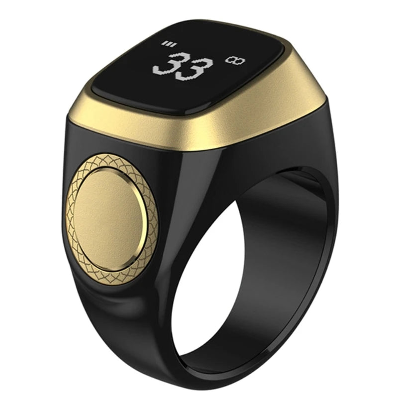 Electronic Digital Finger Counter OLED Display Tasbih Tally Counter & Prayer Time Reminder Prayer Tally Counter