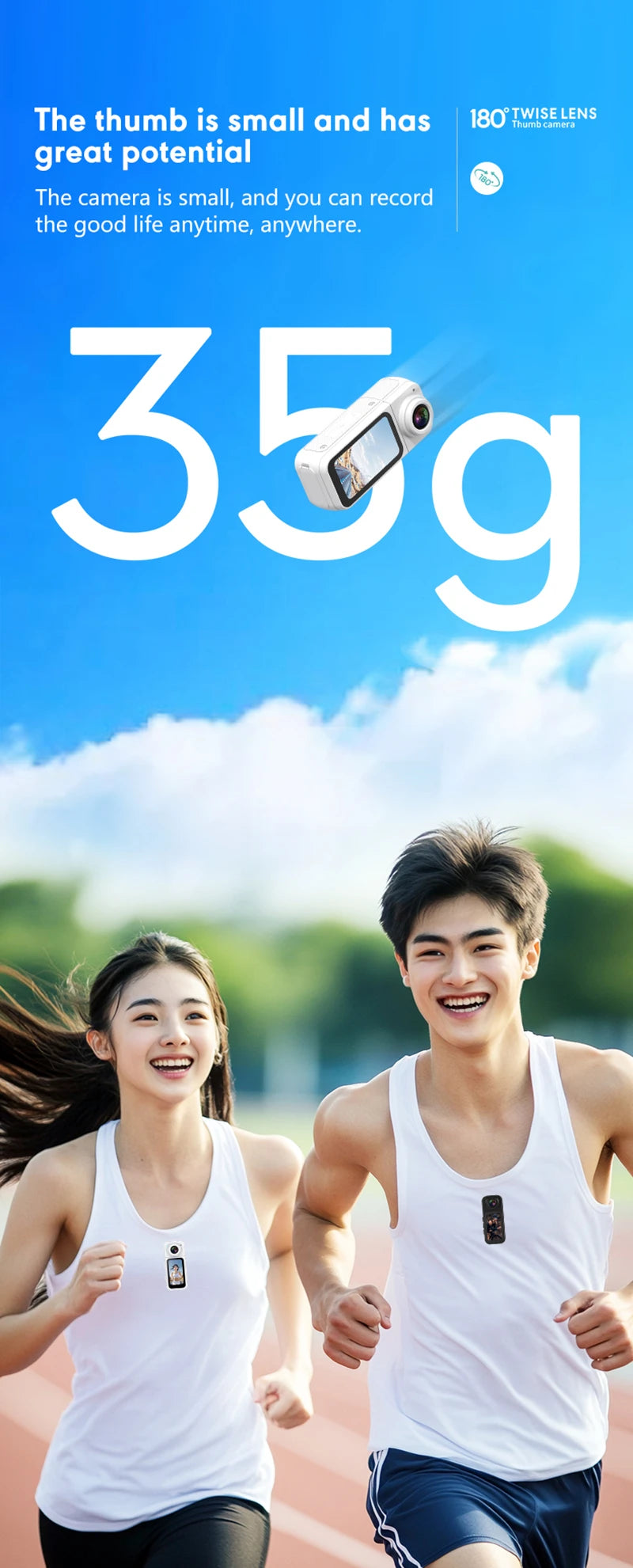 Xiaomi S70 Mini Recorder 2.7K Finger Action Camera Lightweight POV With Magnetic Belt 1.47 inch IPS Screen Bicycle Vlog Pet Cam