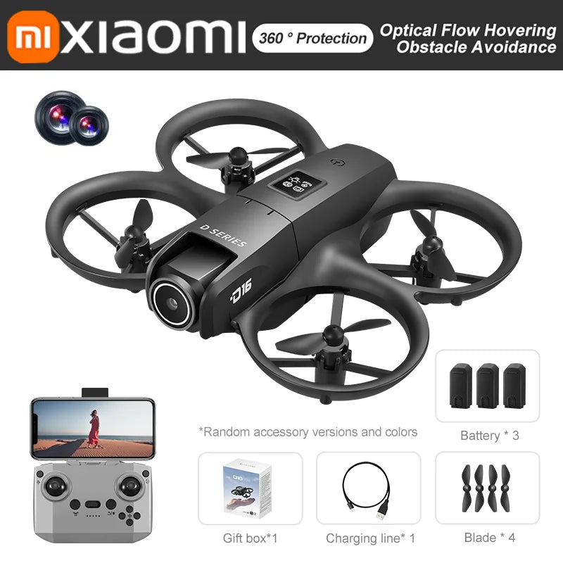 Xiaomi D16 Drone 8K Aerial HD Profesional Dual Camera Optical Flow Positioning Intelligent Avoidance Bushless Power GPS Drone