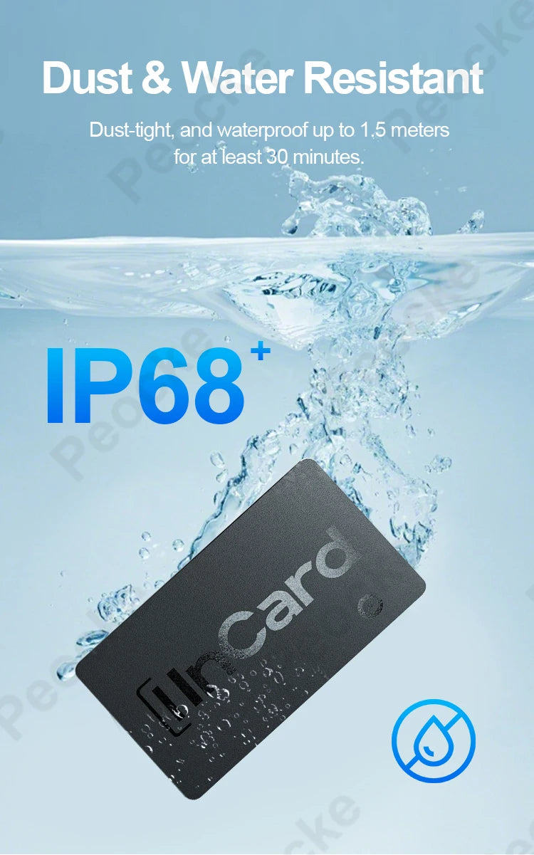 Wallet Anti-loss Card Location Tracking GPS Smart Tag for Android Key Luggage Finder With iPhone Find My App Bluetooth Device