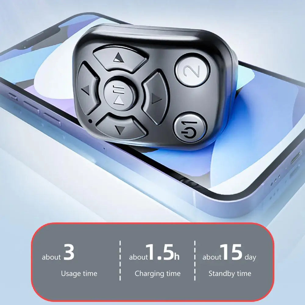 Bluetooth Remote Control Scrolling E-book Page Turner For Tiktok Video Remote Control Selfie Stick Camera Controller 