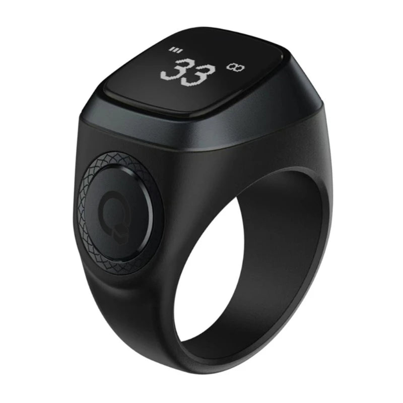 Electronic Digital Finger Counter OLED Display Tasbih Tally Counter & Prayer Time Reminder Prayer Tally Counter