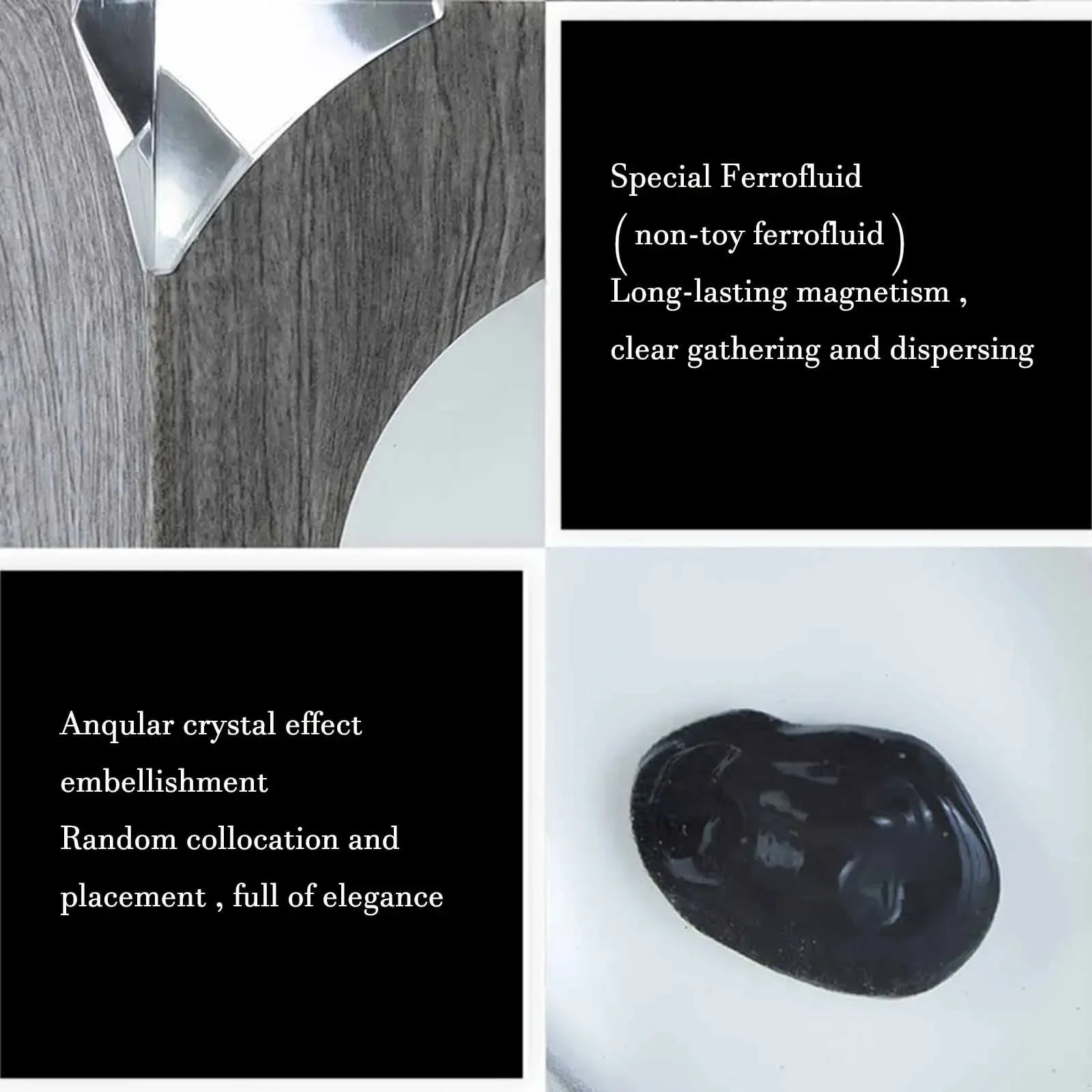 New Dancing Ferrofluid with Music Rhythm, Ferrofluid Speaker Music Mate/Sound Partner, Ferrofluid Display Lamp, Magnet Liquid To