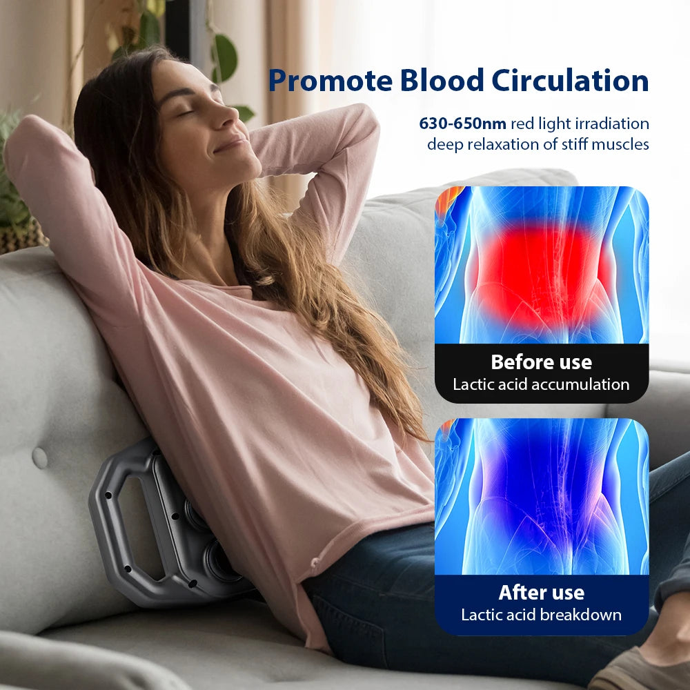 Six-head Fascia Gun High Frequency Vibration Waist Shoulder Back Leg Deep Tissue Body Massage Machine