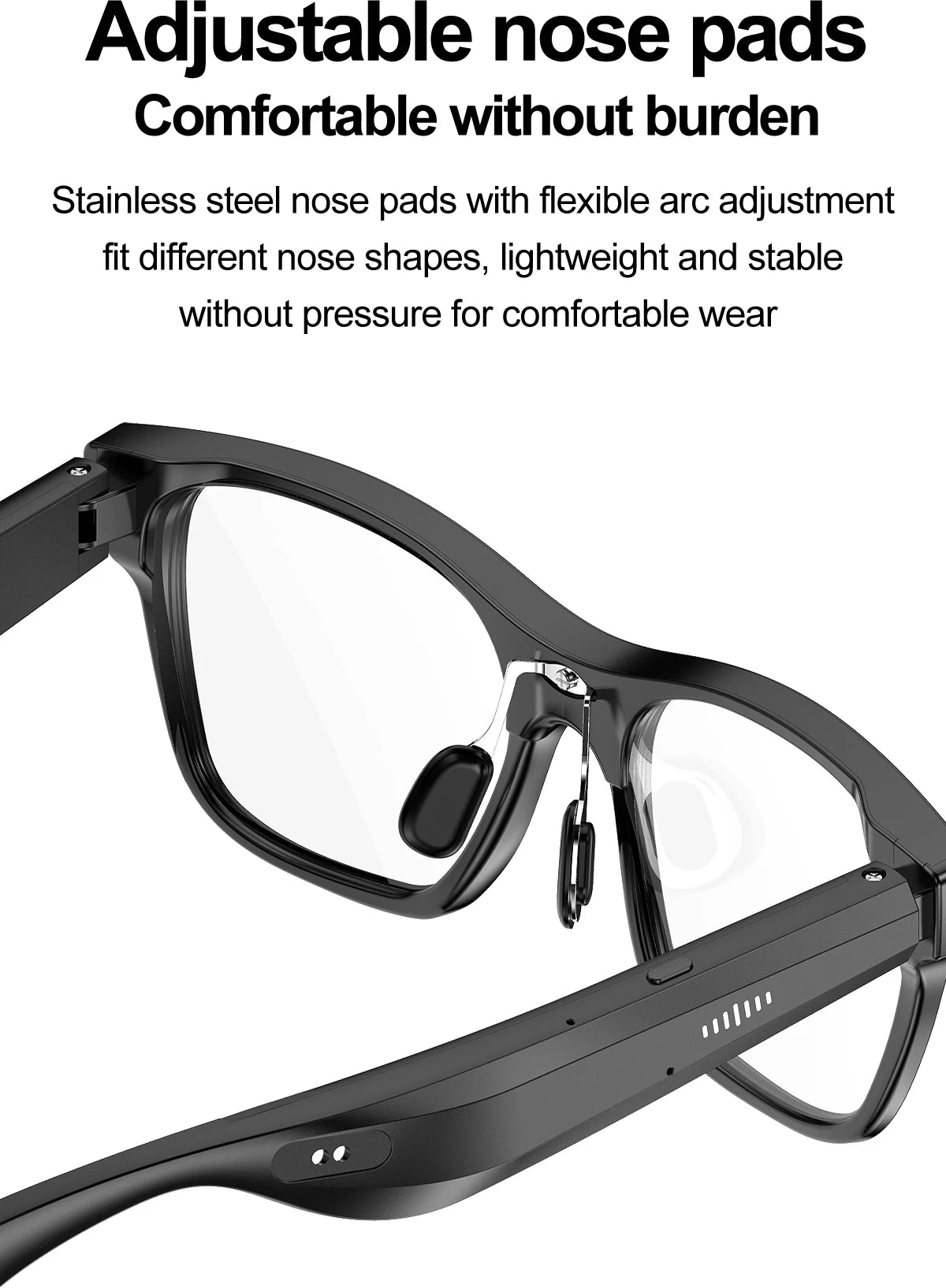 New OTA Upgrade Smart Glasses 1080P HD Camera Video Record AI Chat GPT Function Q&A Translation Wireless Call Women Men Eyeglass