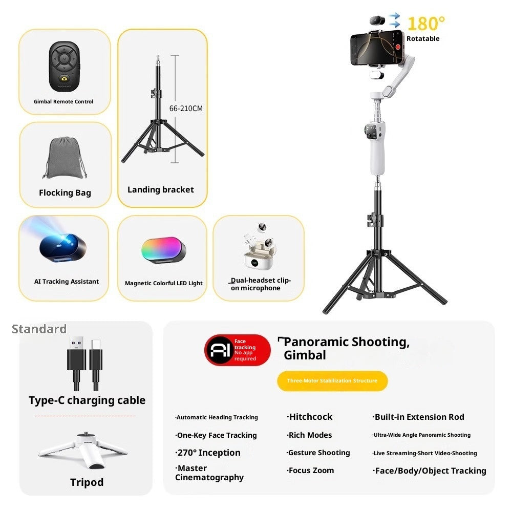 Face Tracking Professional Anti-shake Mobile Phone Stabilizer Handheld