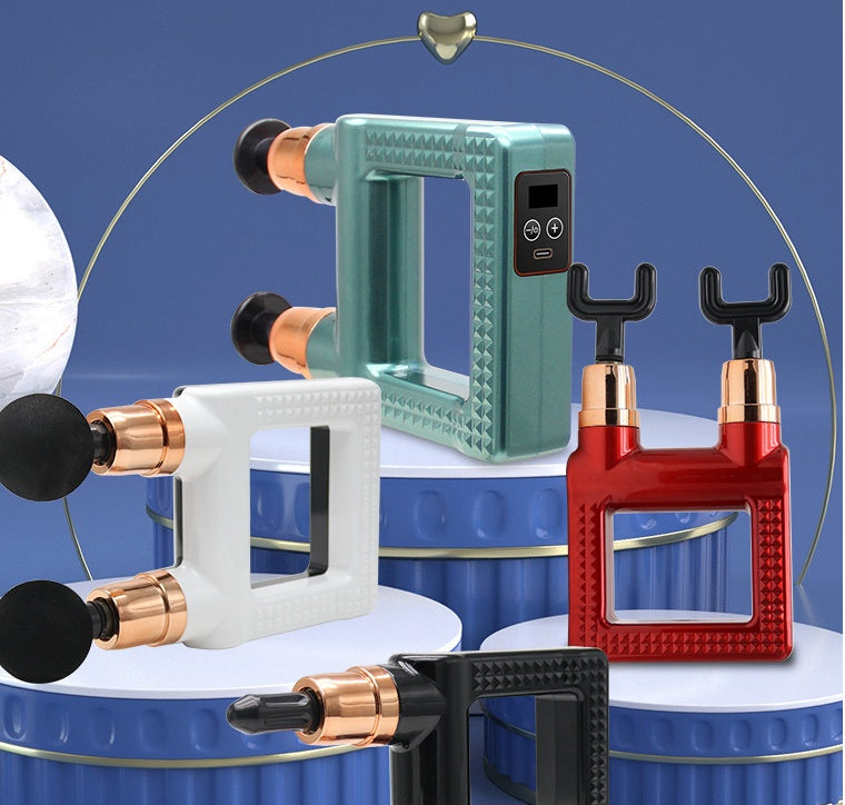 New Two-headed Mini Massage Gun High Frequency Vibration Muscle