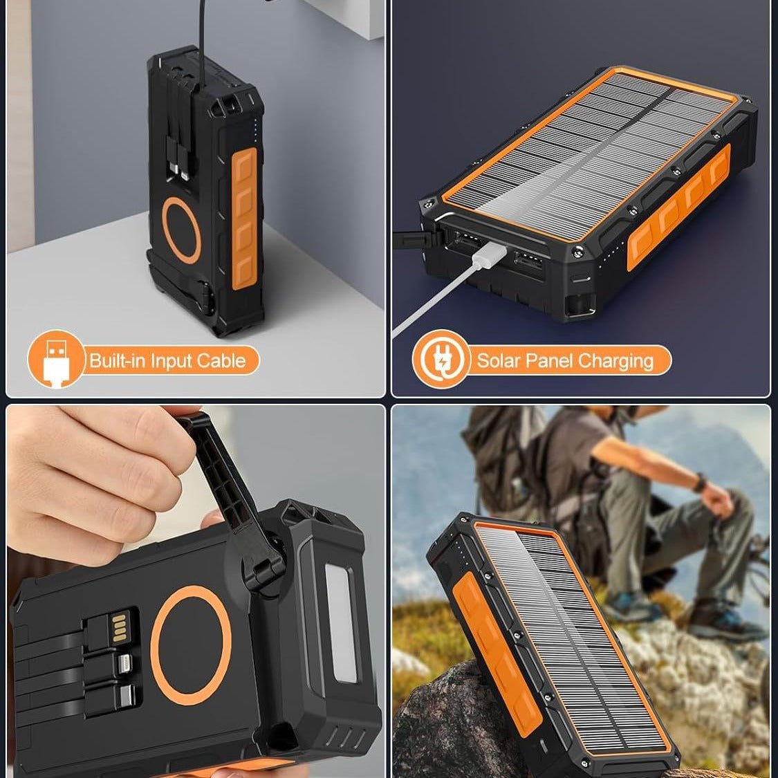 Solar Hand Power Generation Portable Wireless Charging Power Supply