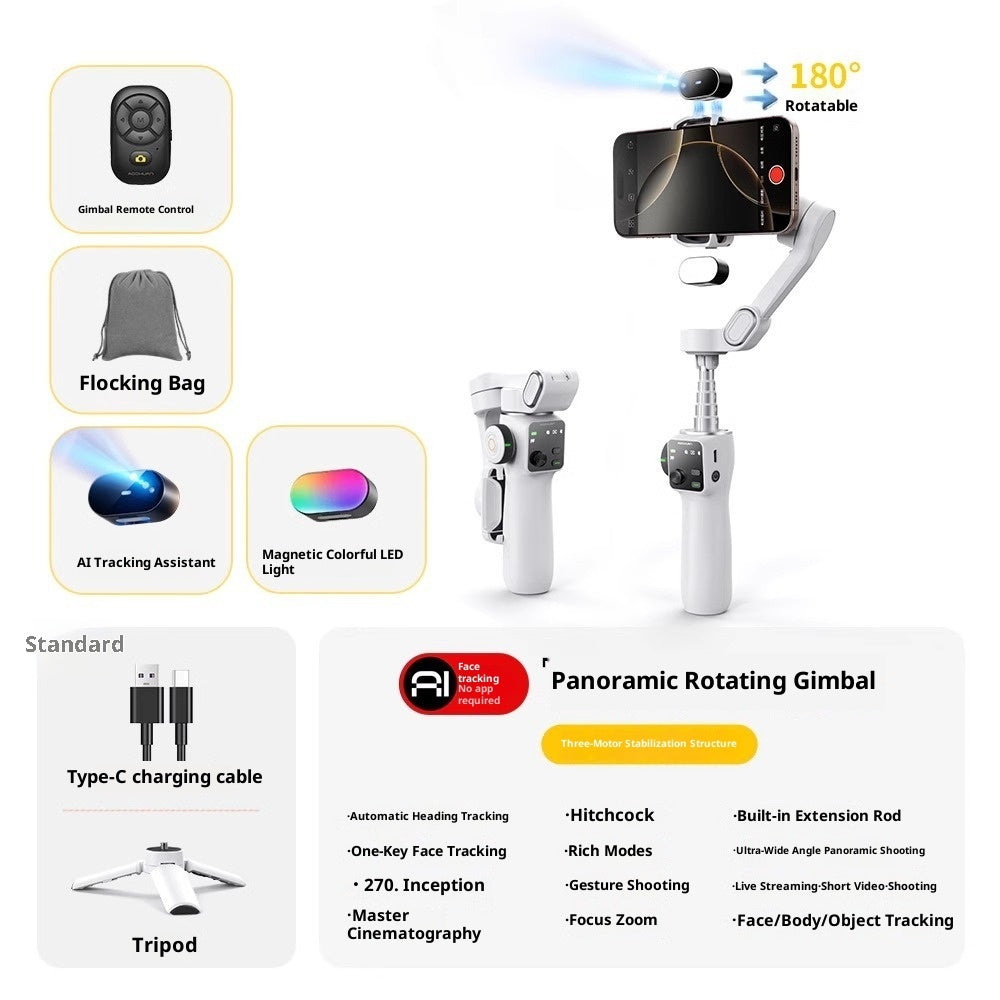 Face Tracking Professional Anti-shake Mobile Phone Stabilizer Handheld