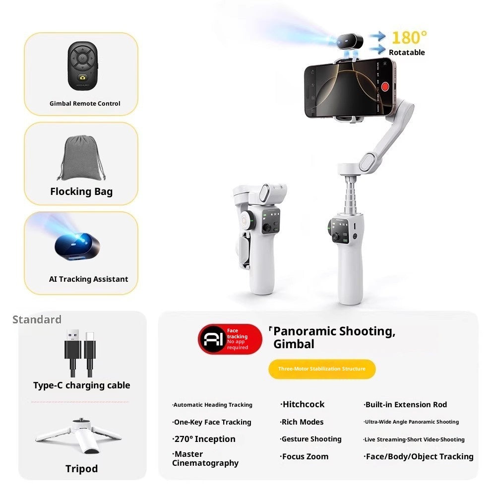 Face Tracking Professional Anti-shake Mobile Phone Stabilizer Handheld