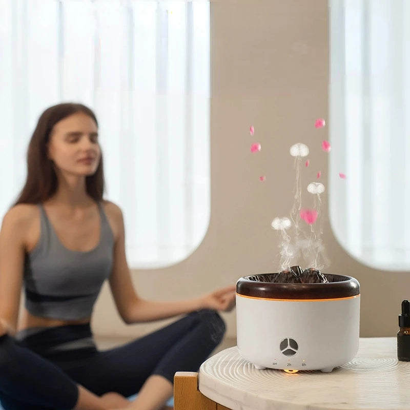 Eco-Friendly Ultrasonic Humidifier 550ml Capacity Auto Shut-Off and Timer Aromatherapy Diffuser for Relaxation and Better Sleep