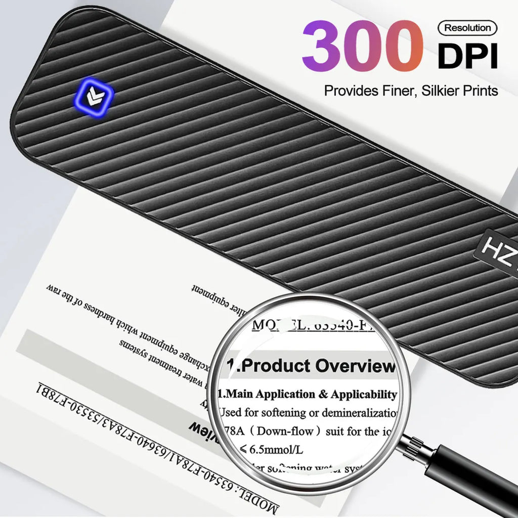 Inkless Portable A4 Thermal Printer Bluetooth PDF Excel Word Document Printing Machine Paper Roll For Office Work Home School