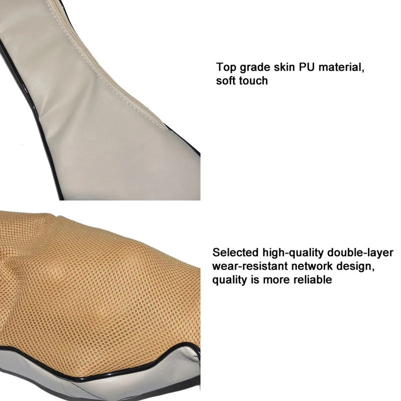 Home Car Electrical Body Neck Massager Back Relaxation Massagem U Shape Shoulder Shiatsu Infrared heated 3D Kneading Shawl belt