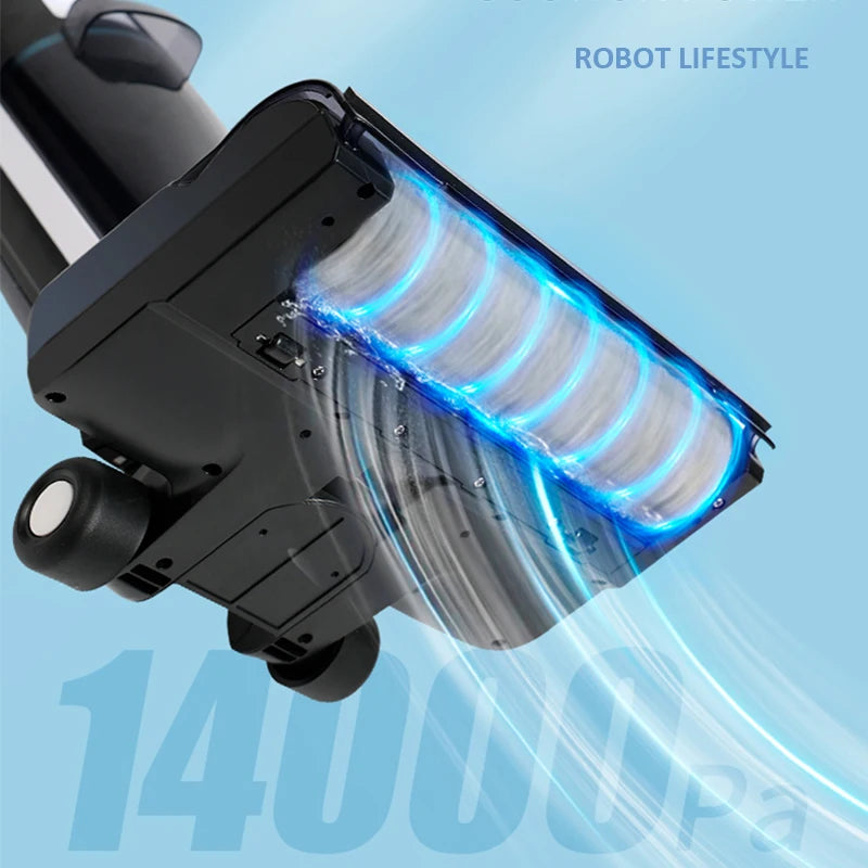 Wet Dry Vacuum Cleaner Cordless handhed Cleaning Robot Wireless RL8Pro Voice Assistant Low Noise 14000Pa Suction Battery 4000mAh