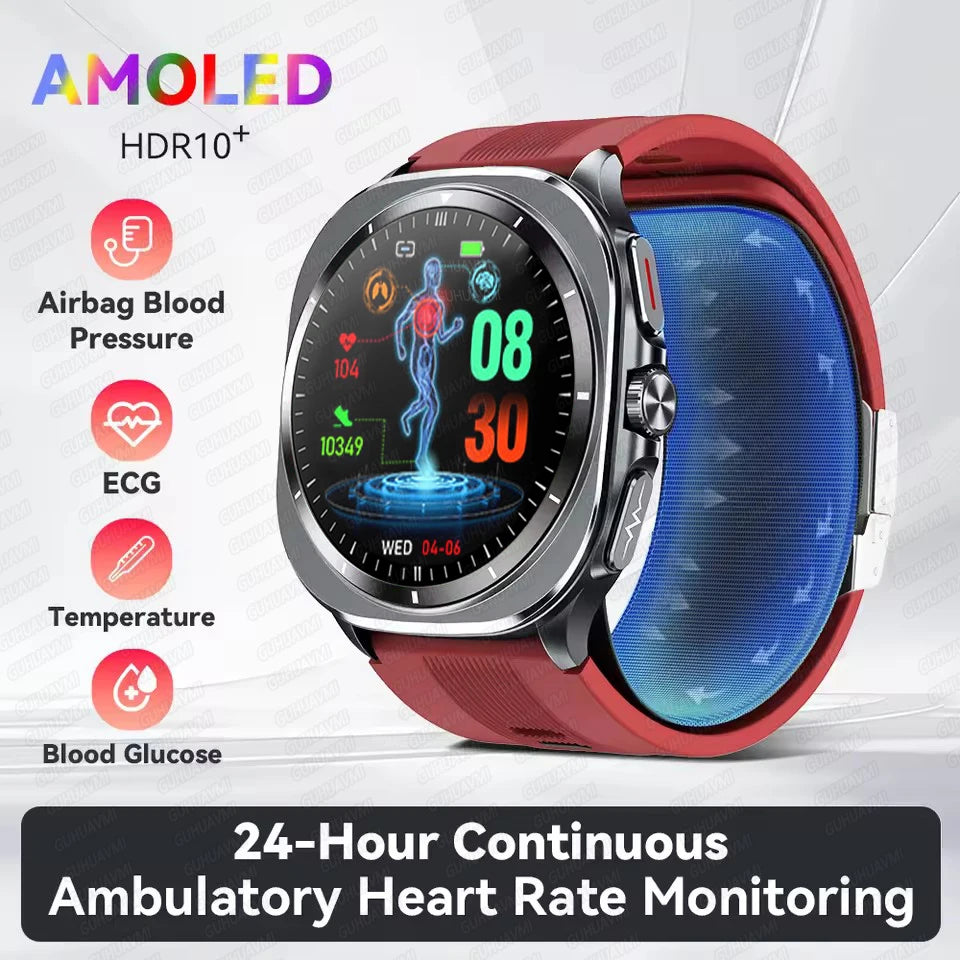 2025 For XIAOMI IOS New Air Pump Airbag Accurate Measure ECG NFC Smart Watch Blood Pressure Men Women