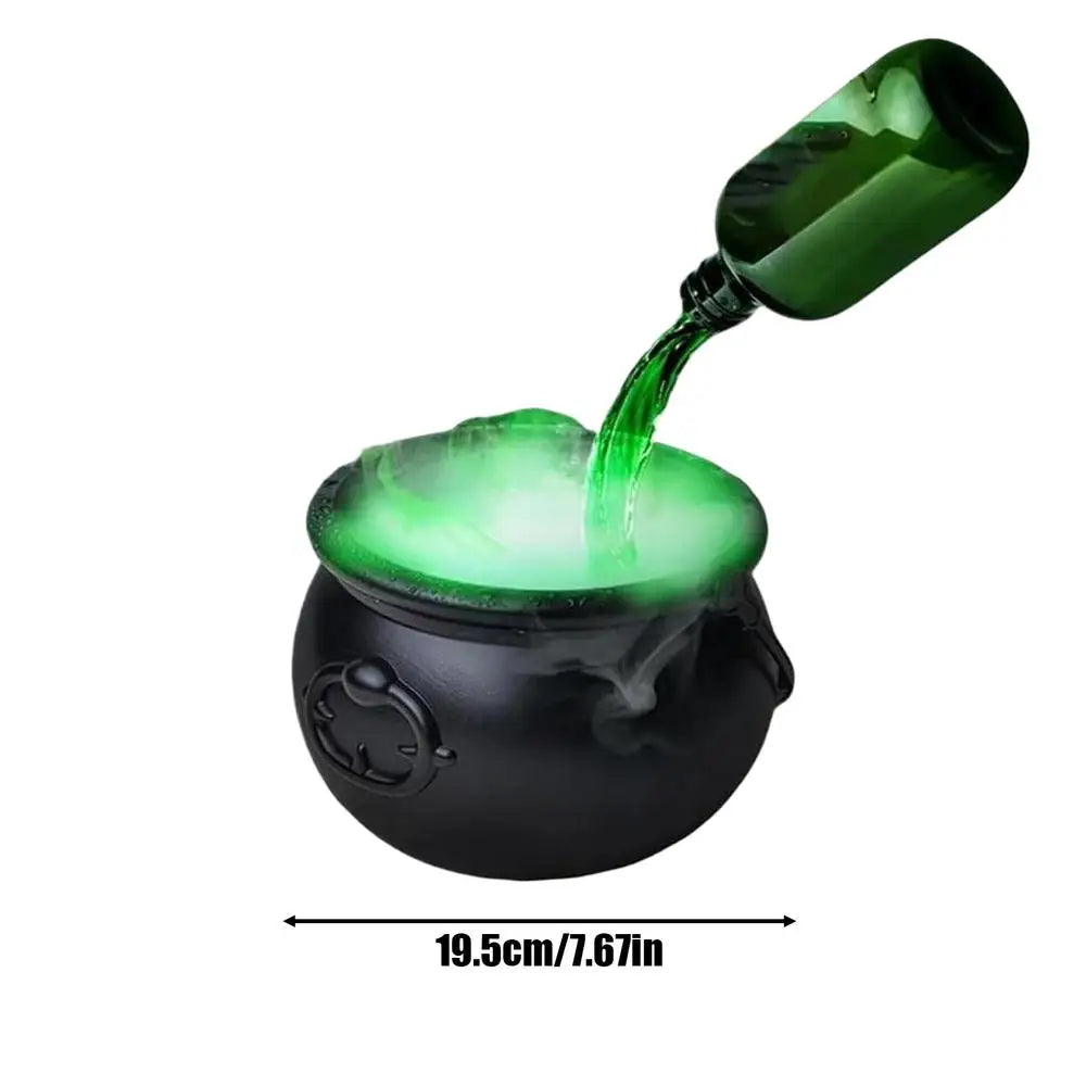 Halloween Cauldron Halloween Haunted House Decor Spooky Cauldron with Fume Effect for Homeowners Event Planners School