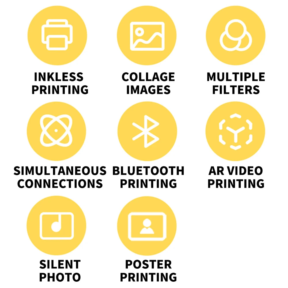 Xiaomi AR Printer 300dpi Portable Photo Mini Pocket With DIY Share 500mAh Picture Printer Pocket Printer Work With Mihome APP