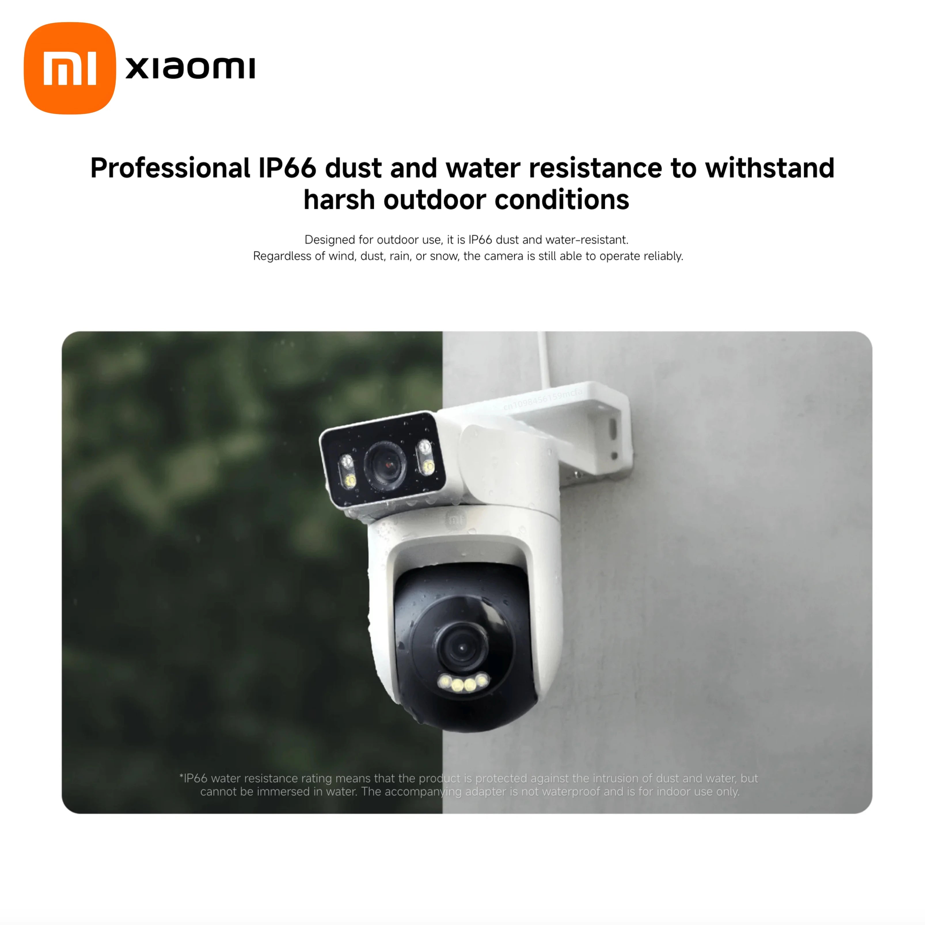 Xiaomi Outdoor CW500 Dual Camera Version IP66 Security Protection CCTV AI Detection Full-Color Night Vision Smart Home Mi home