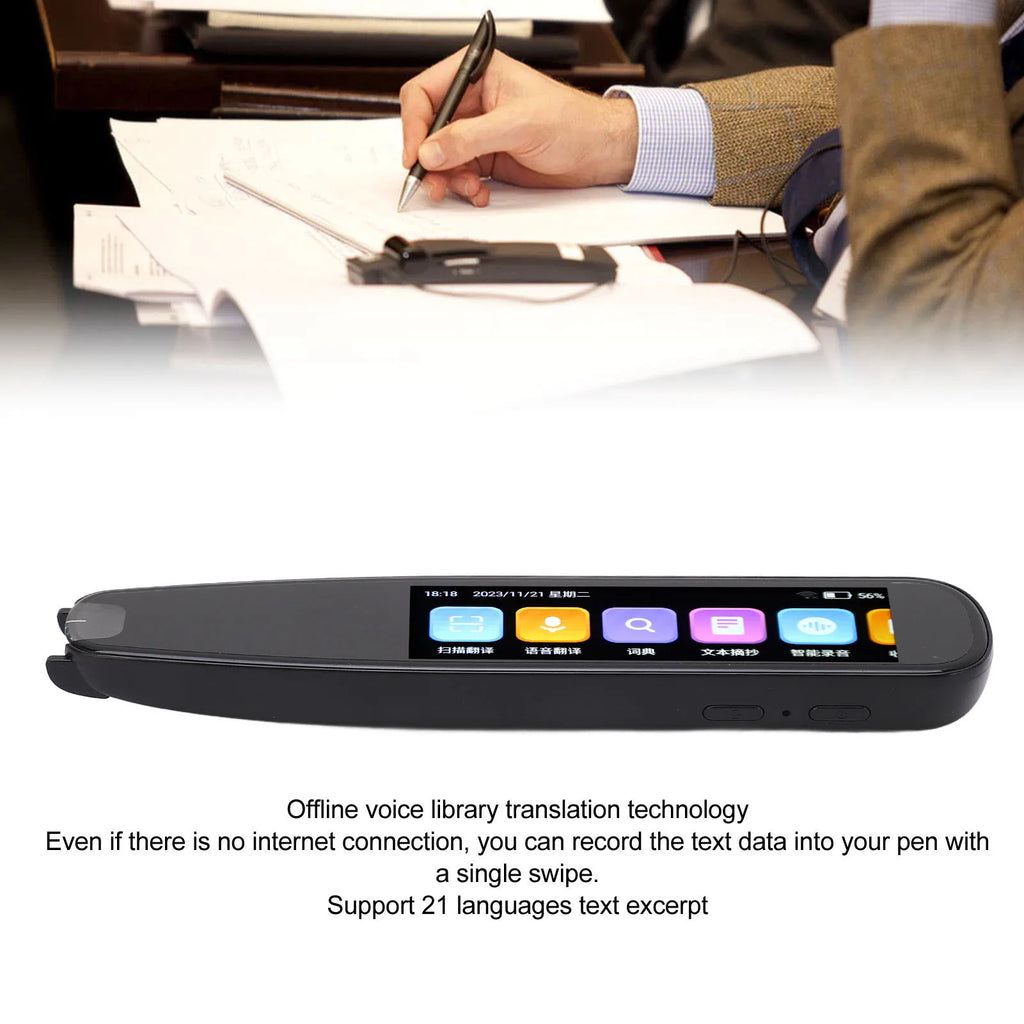 Scanning Translator Smart WiFi Touchscreen 131 Online Voice Translation Offline Translation Dictionary Recording Scan Reader Pen