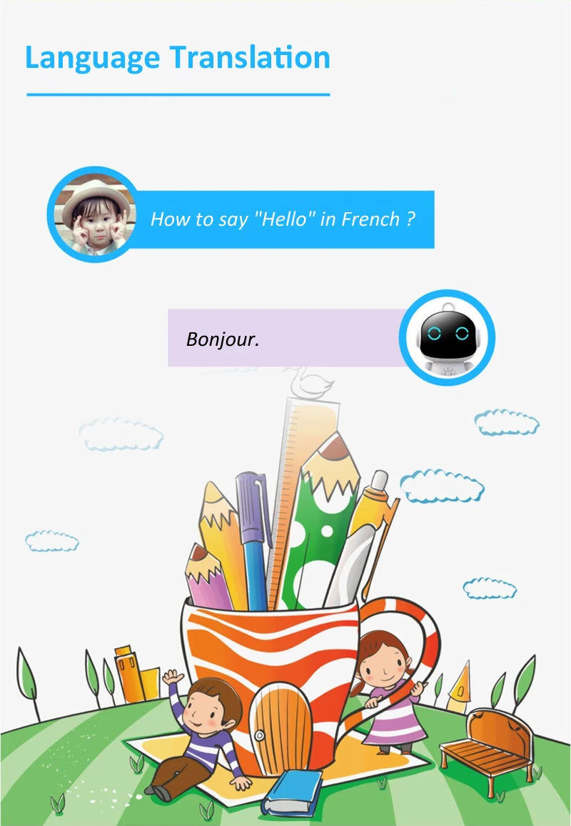 Tuya Smart Life AI Voice Recognition Robot Early Education Toys for Kids Speech Interactive Telling Stories Companion Chatbot