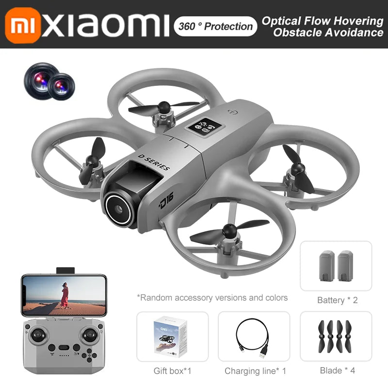 Xiaomi D16 Drone 8K Aerial HD Profesional Dual Camera Optical Flow Positioning Intelligent Avoidance Bushless Power GPS Drone