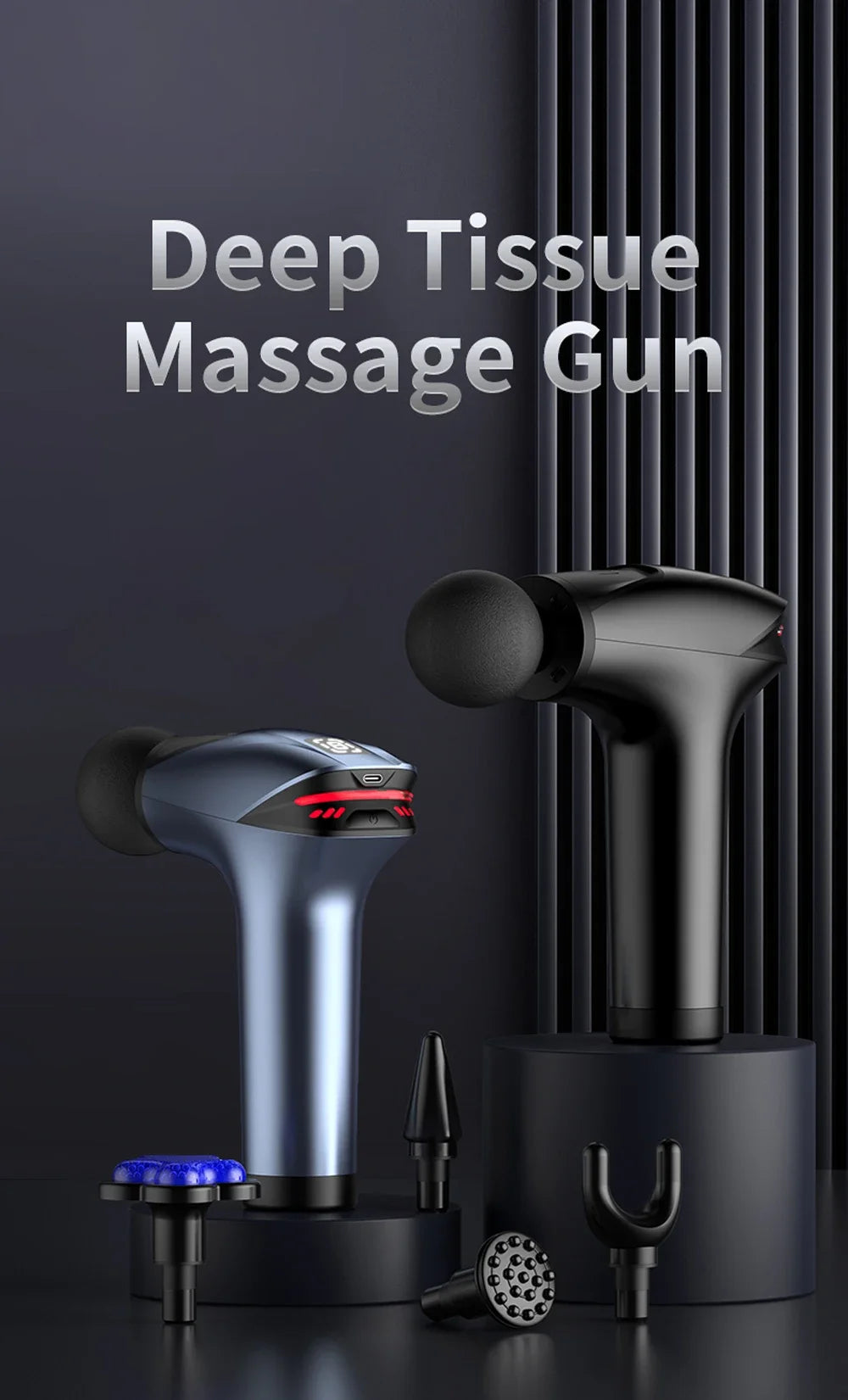 Massage Gun Cold Compress Muscle Massager Electric Percussion Pistol Massagers For Body Neck Back Relaxation Fitness Slimmin