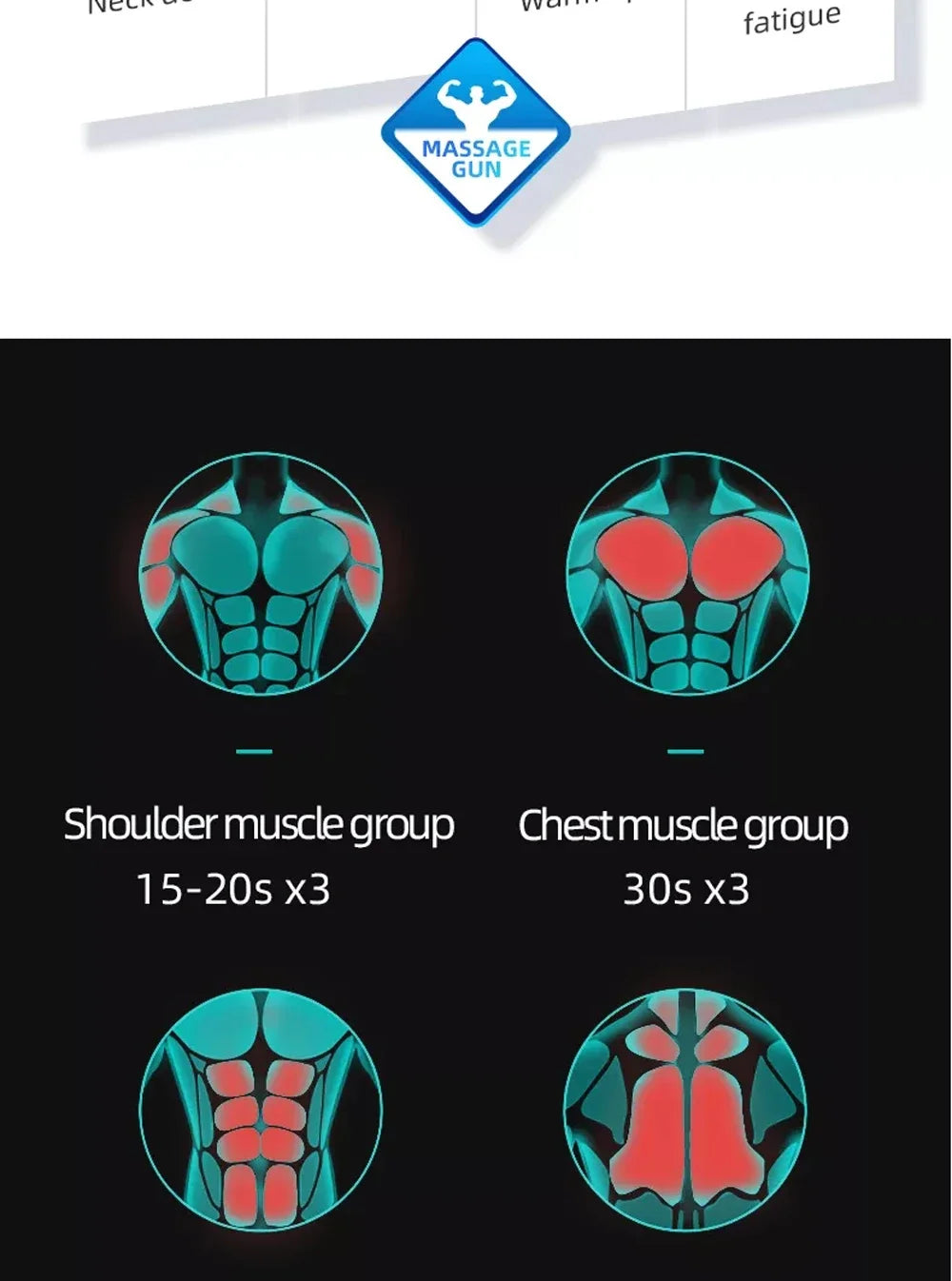 Massage Gun Deep Tissue Percussion Massager For Athletes Recovery And Pain Relief Handheld Relaxation Electric Massagers