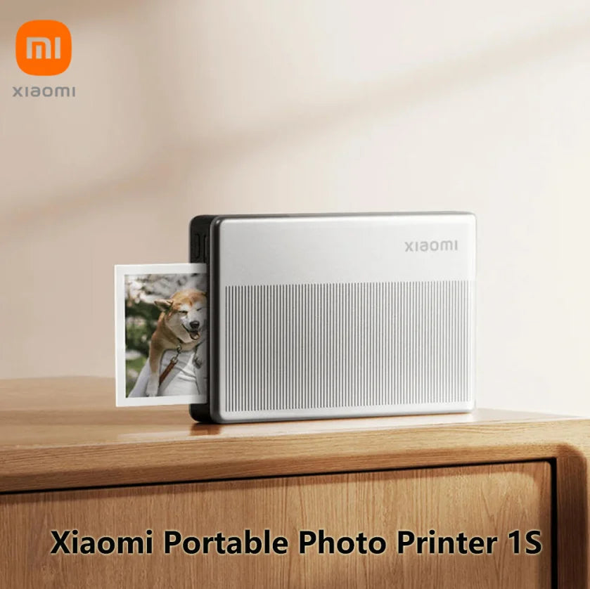 Xiaomi Portable Photo Printer 1S Bluetooth 5.2 Thermal Printer Multifunctional Pocket Printer for Smartphone and Tablet