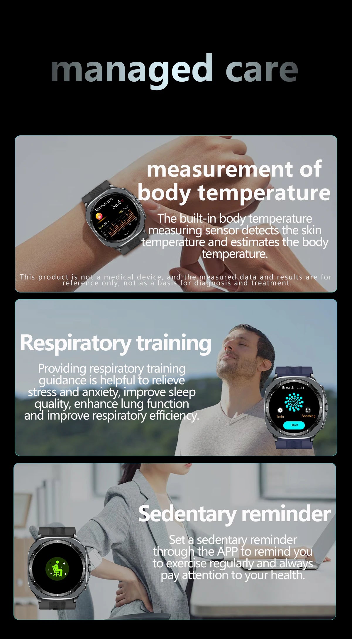 2025 For XIAOMI IOS New Air Pump Airbag Accurate Measure ECG NFC Smart Watch Blood Pressure Men Women