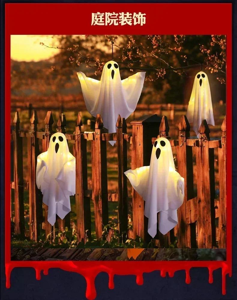 Indoor Wall Bedroom Outdoor Party Garden Patio Front Porch Yard Scary  Spooky Fall Halloween Ornaments Gifts Hanging Ghosts