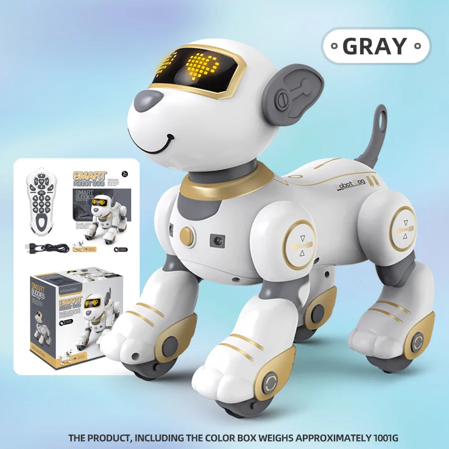 2025 AI Smart Robot Dog - Voice Control, Touch Sensing, Programmable Pet Toy Gift for Boys Girls (RC Dancing)