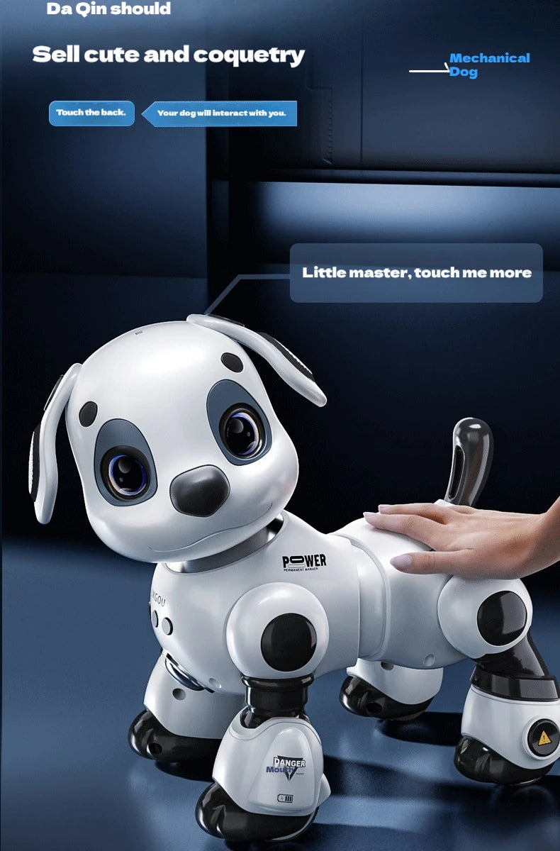 Latest Electric Intelligent Robot Dog Toy Remote Control Car For Children Gesture Dual SensationRacing Boy Gift robots kids toys