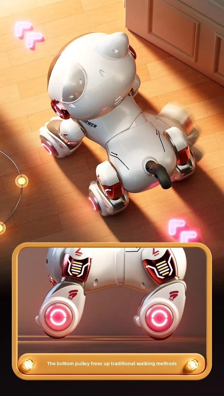 Smart Robotic Cat Toy - Interactive Walking & Meowing Robot for 1-3 Year Old Boys/Girls w/Remote Control