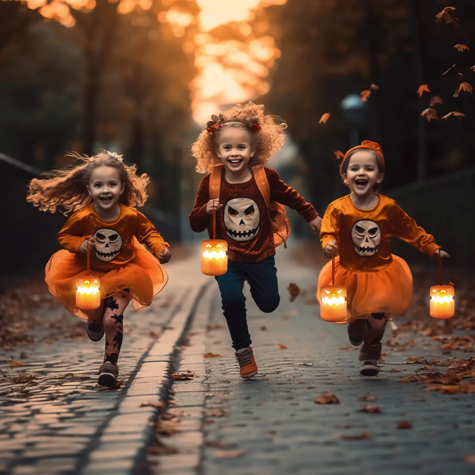 Halloween Night Light Foldable Pumpkin Lantern with Hanging Rope Halloween Party Decorations Atmosphere LED Night Light 할로윈