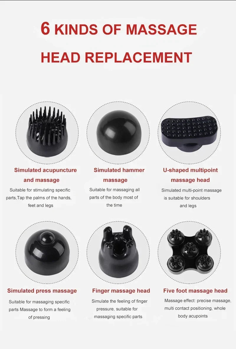 2025 NEW Electric Handheld Dolphin Massage Stick Shoulder Neck Tapping Cervical Spine Waist Legs Whole Body Meridian Relaxation