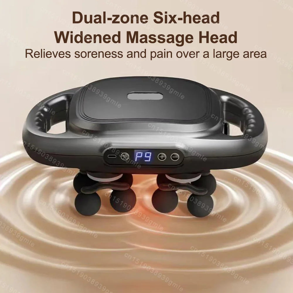 Fascia Gun 12/8 Heads Electric Massage Gun Muscle Relaxation High Frequency Back Massage Deep Tissue Muscle Fascia Massage Gun