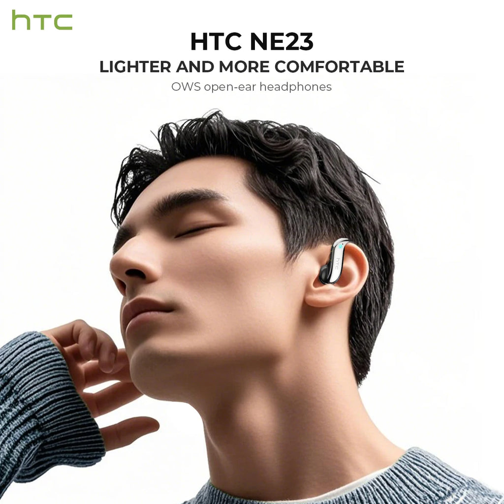 Translator HTC NE23 OWS Wireless Headphones 6.0 Translation Earphones Dual Noise Reduction Calls IP55 Professional Protection